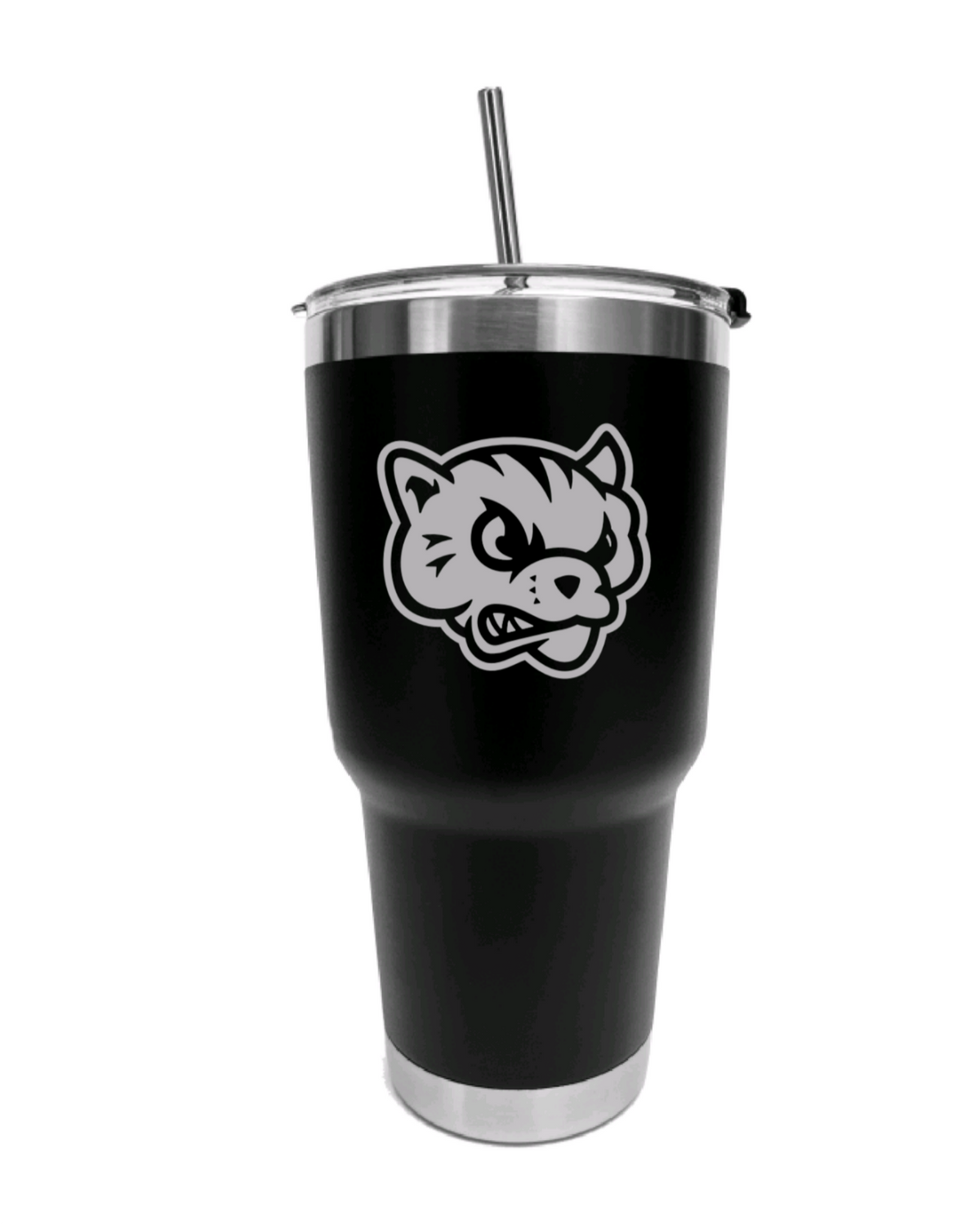 Wolverines 30oz Stainless Steel Team Travel w/Straw Tumbler