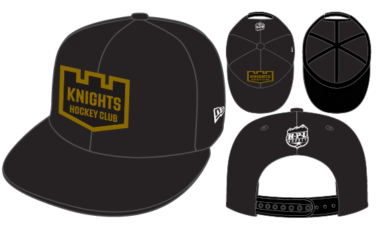 Knights New Era Castle Logo Flat Brim 9Fifty Snap Back Hat 2026