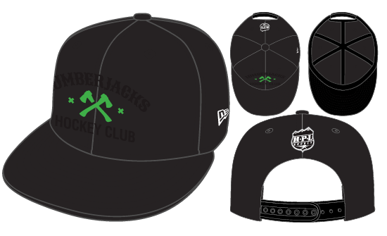 Lumberjacks New Era Team Logo Flat Brim 9Fifty Snap Back Hat 2026