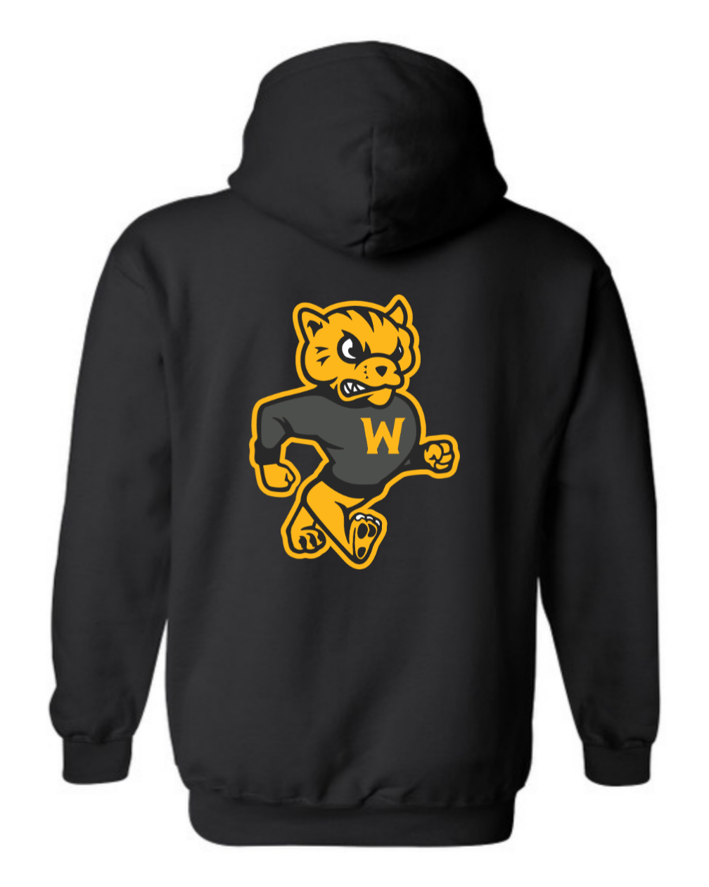 Youth Wolverines Champion Black Hoodie With New Logo and Artwork