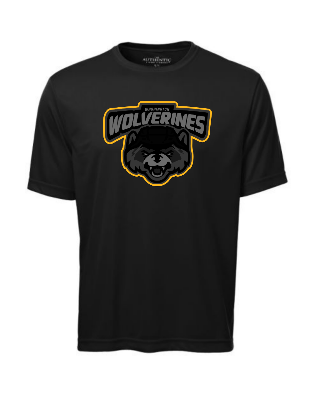 Wolverines Youth Performance Blackout Badger T Shirt
