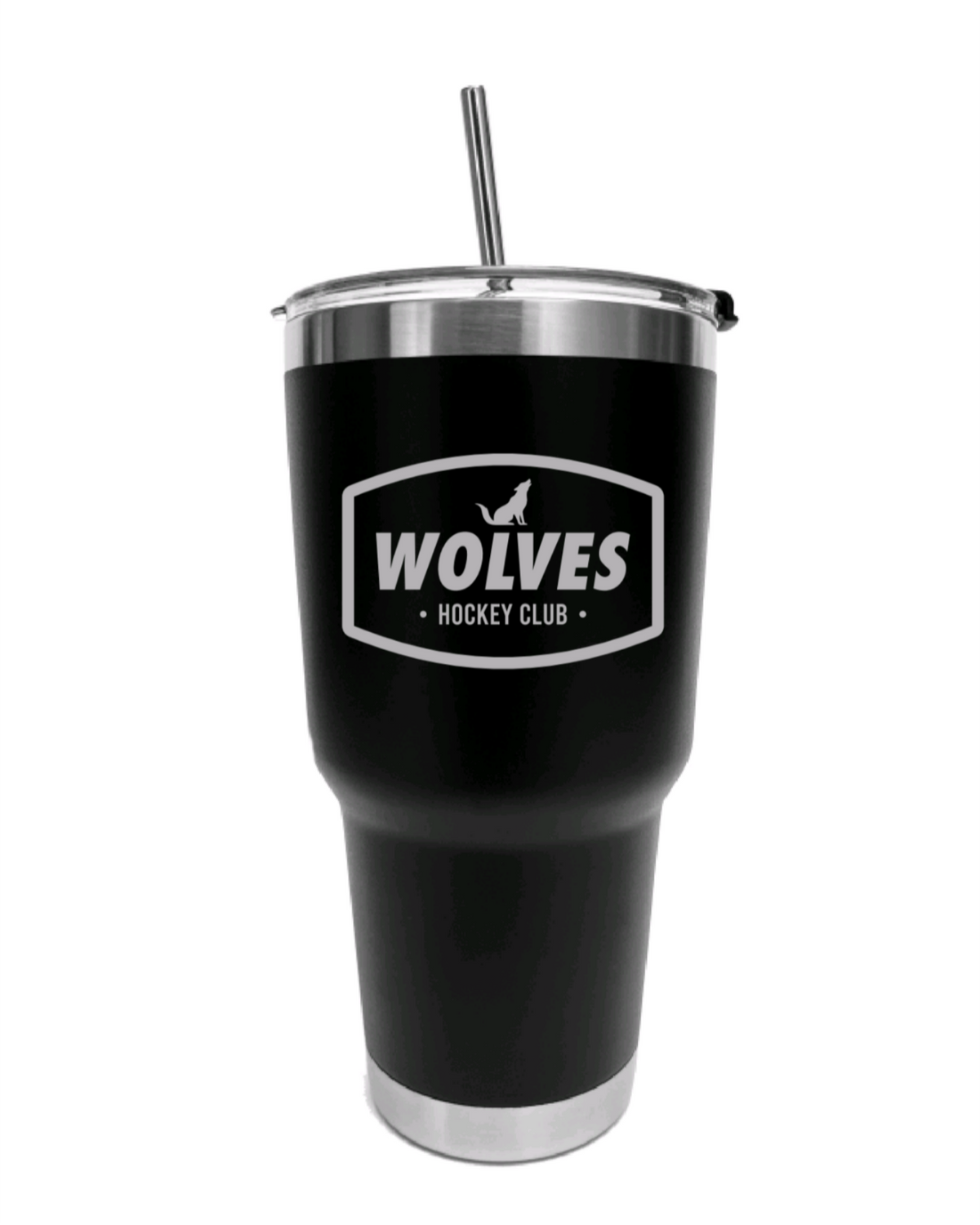 Wolves 30oz Stainless Steel Team Travel w/Straw Tumbler