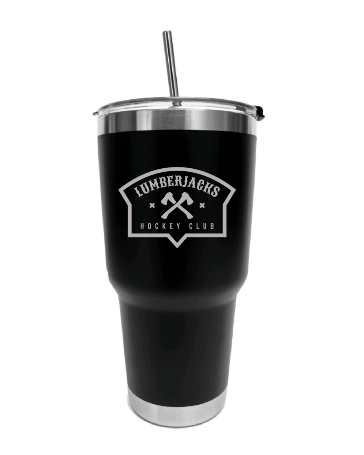 Lumberjacks 30oz Stainless Steel Team Travel w/Straw Tumbler