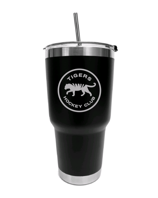 Tigers 30oz Stainless Steel Team Travel w/Straw Tumbler