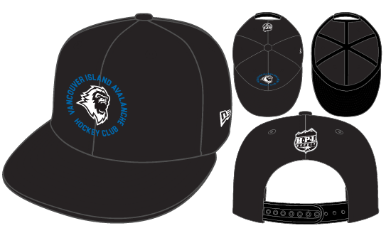 Avalanche New Era Team Logo Flat Brim 9Fifty Snap Back Hat 2026