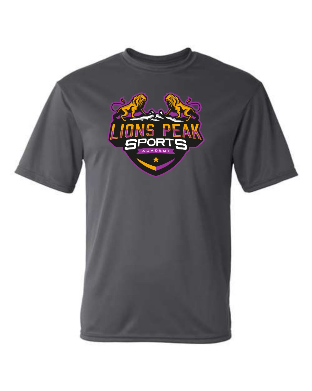 Lions Peak Youth Performance Shirt - Grey