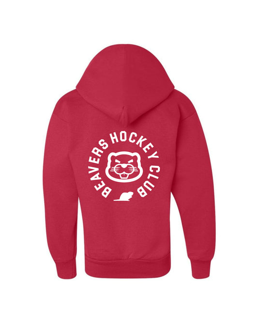Adult - Beavers Powerplay Champion Red Premium S101 Reverse Weave Heavy Duty Hoodie