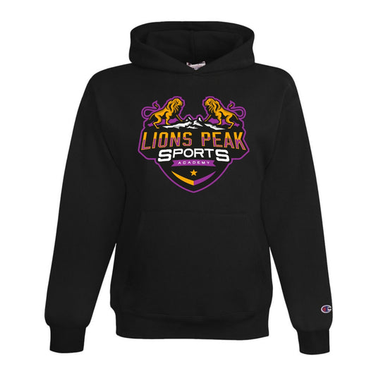 Lions Peak School Identity Champion Black Hoodie Youth