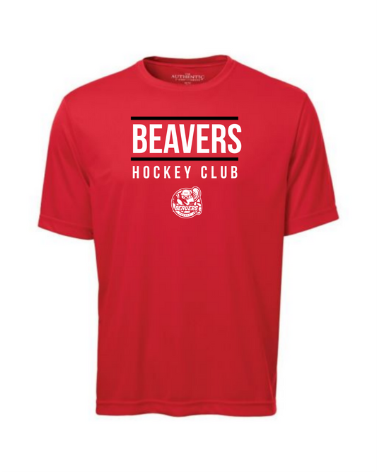 Youth Beavers Locker Room Red Performance Shirt