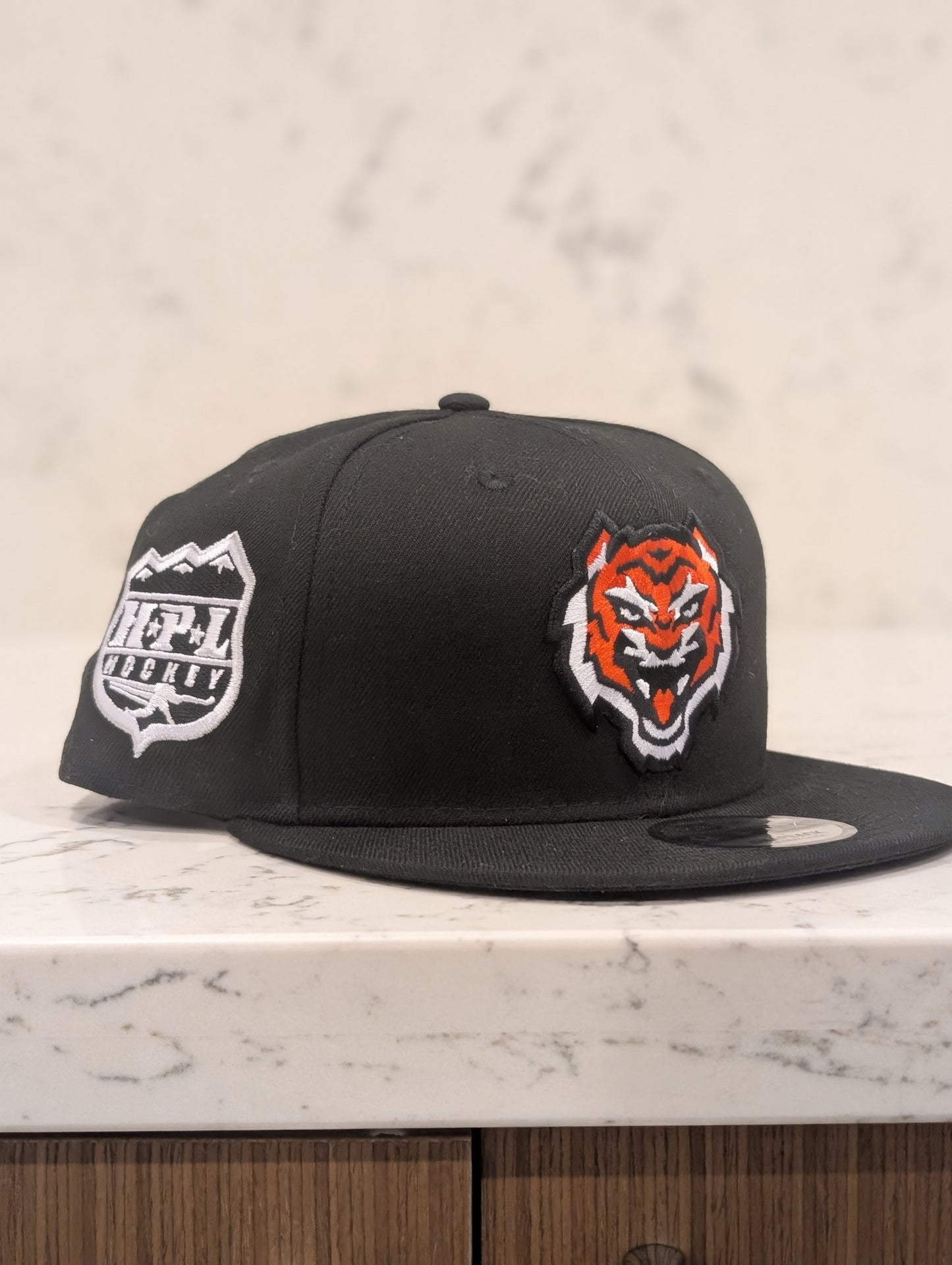 Tigers 3D Puff New Era Flat Brim 9Fifty Snap Back Hat