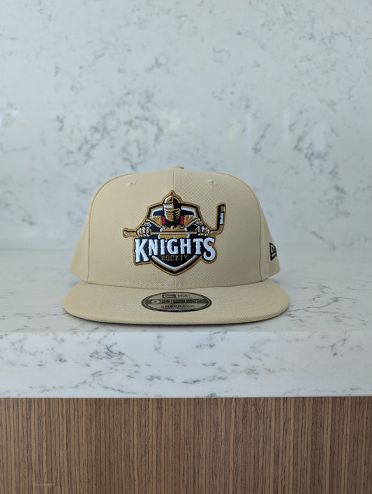 Spring Okanagan Knights 3D Puff New Era Flat Brim 9Fifty Snap Back Hat