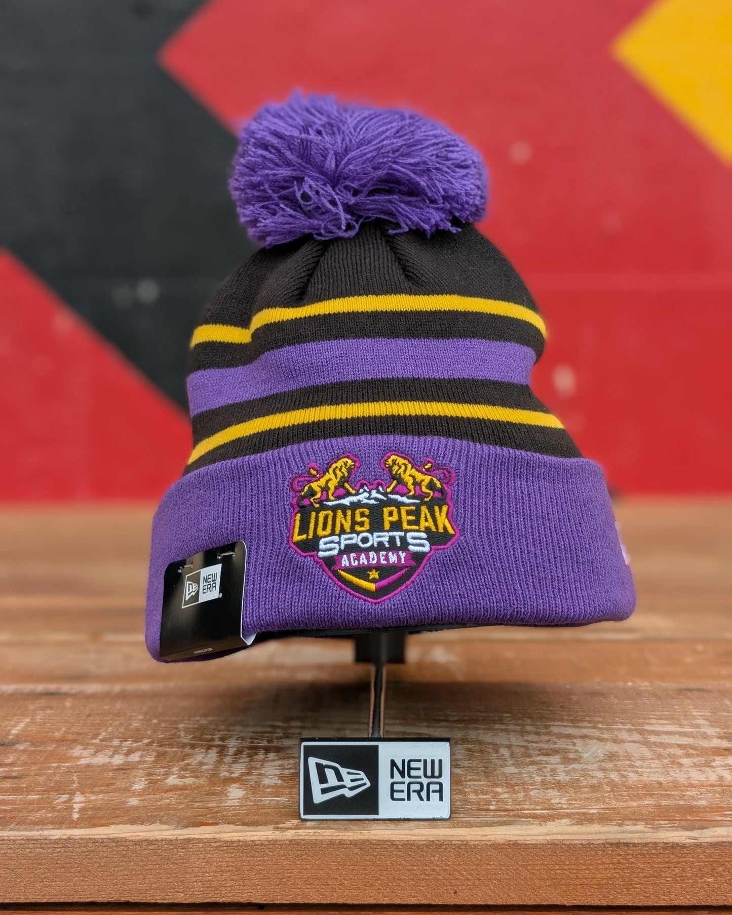 Lions Peak School Logo 3D Puff New Era In School Colors