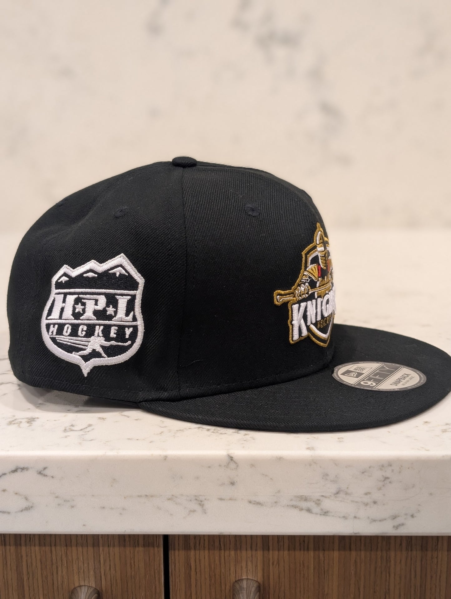 Okanagan Knights 3D Puff New Era Flat Brim 9Fifty Snap Back Hat