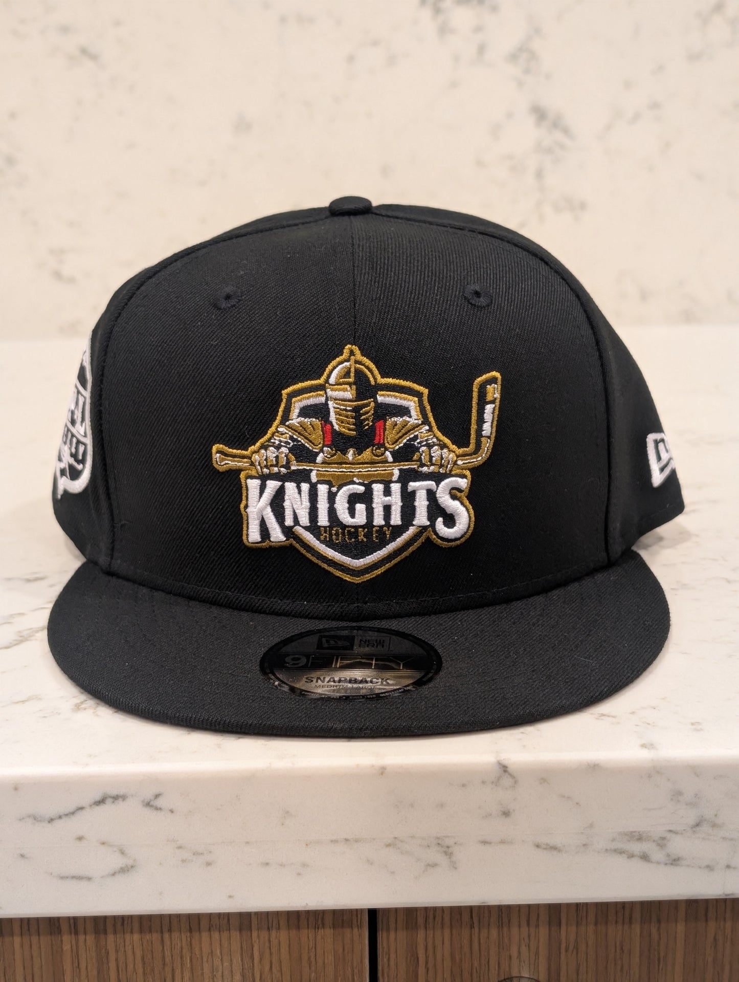 Okanagan Knights 3D Puff New Era Flat Brim 9Fifty Snap Back Hat