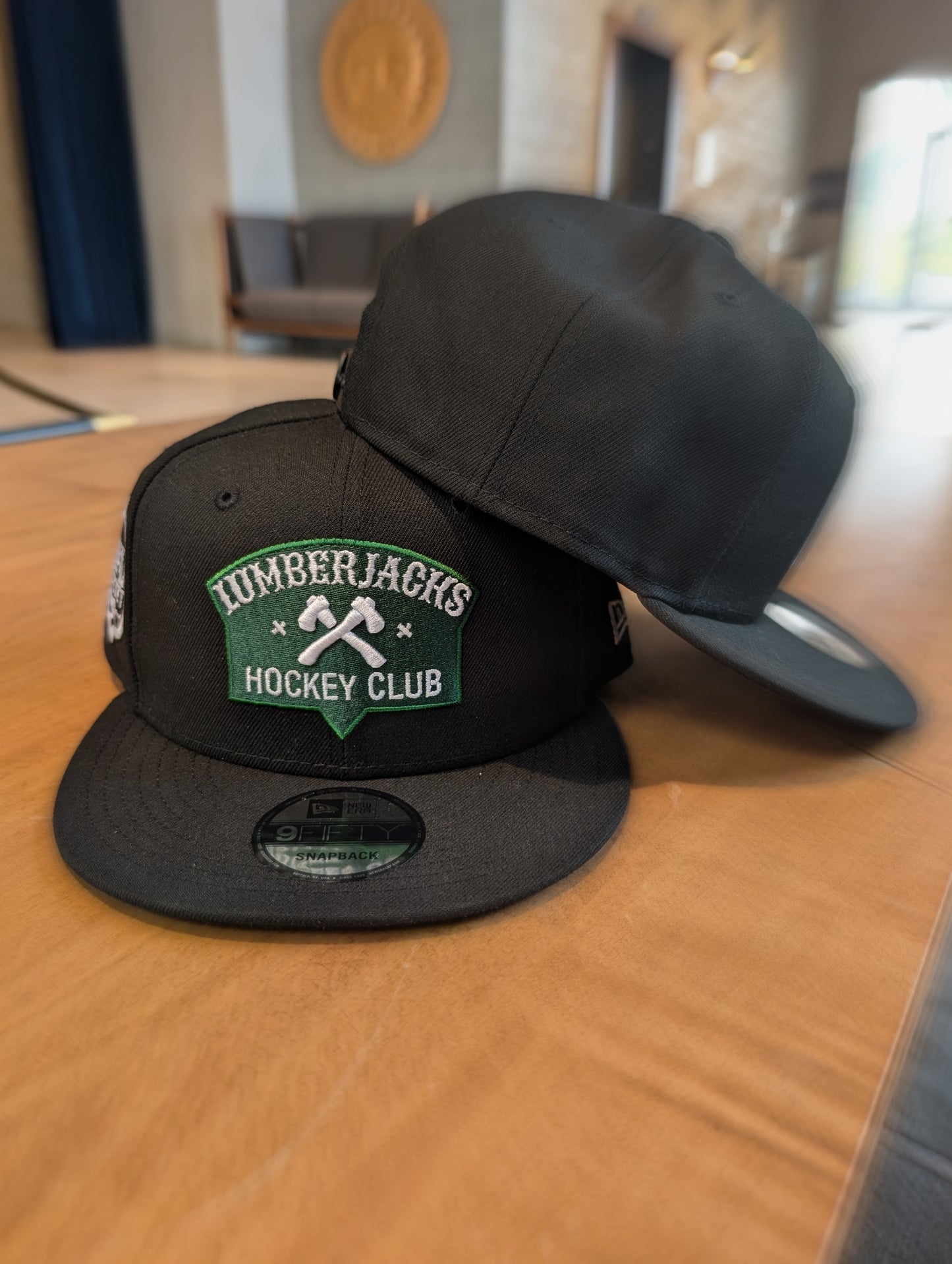 Lumberjacks New Era Team Logo Flat Brim 9Fifty Snap Back Hat