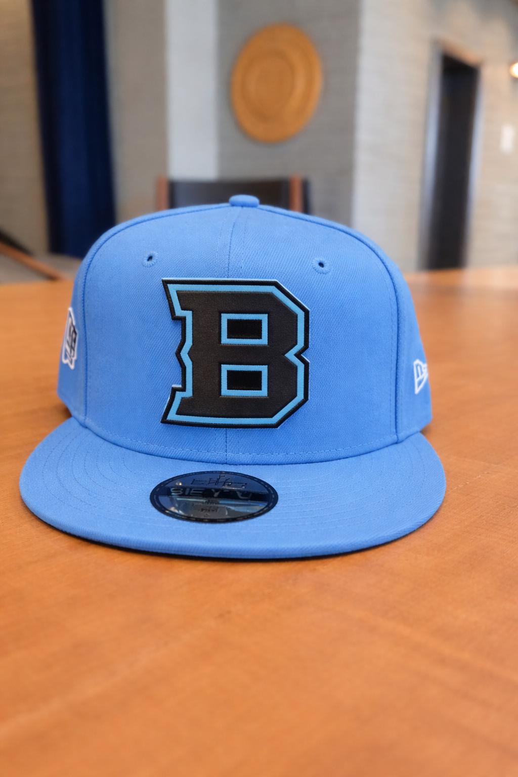 Spring Bandits New Era B Letter Flat Brim 9Fifty Snap Back Hat