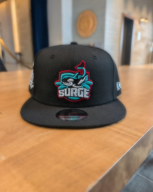 Island Surge New Era Team Logo Flat Brim 9Fifty Snap Back Hat