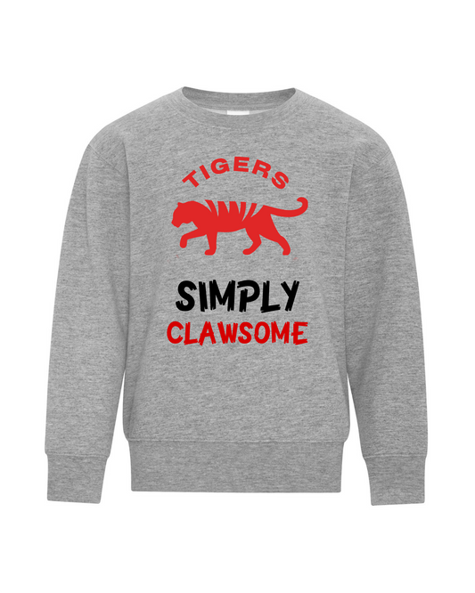 Youth Tigers Sibling Crewneck Team Support