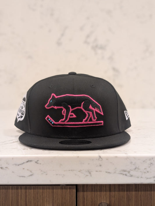 Coyotes 3D Puff New Era Flat Brim 9Fifty Snap Back Hat