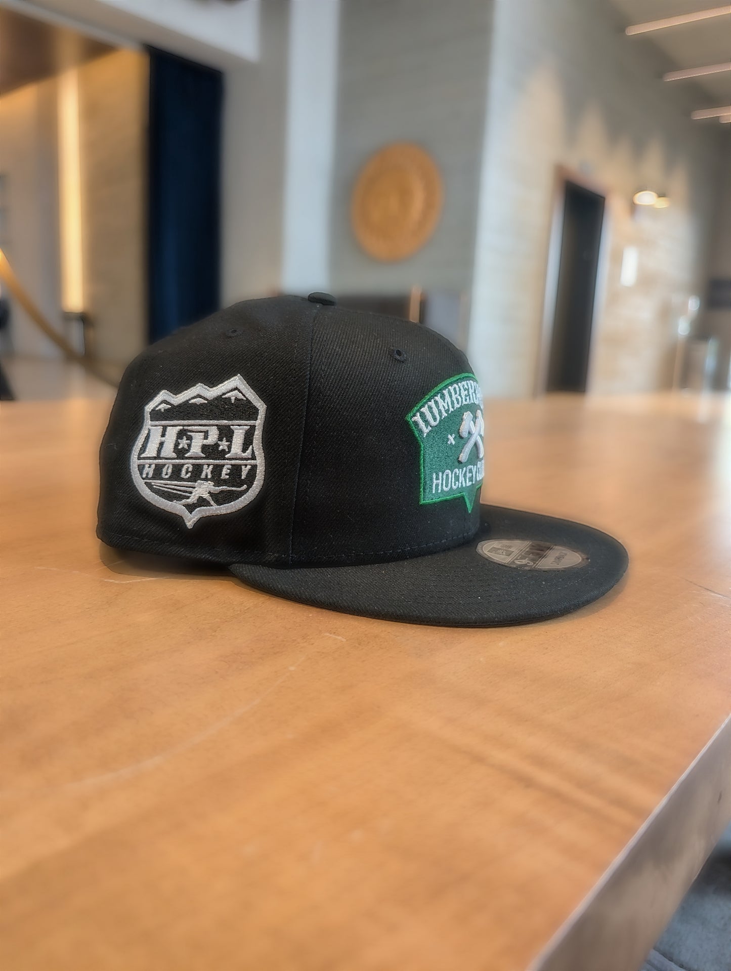 Lumberjacks New Era Team Logo Flat Brim 9Fifty Snap Back Hat