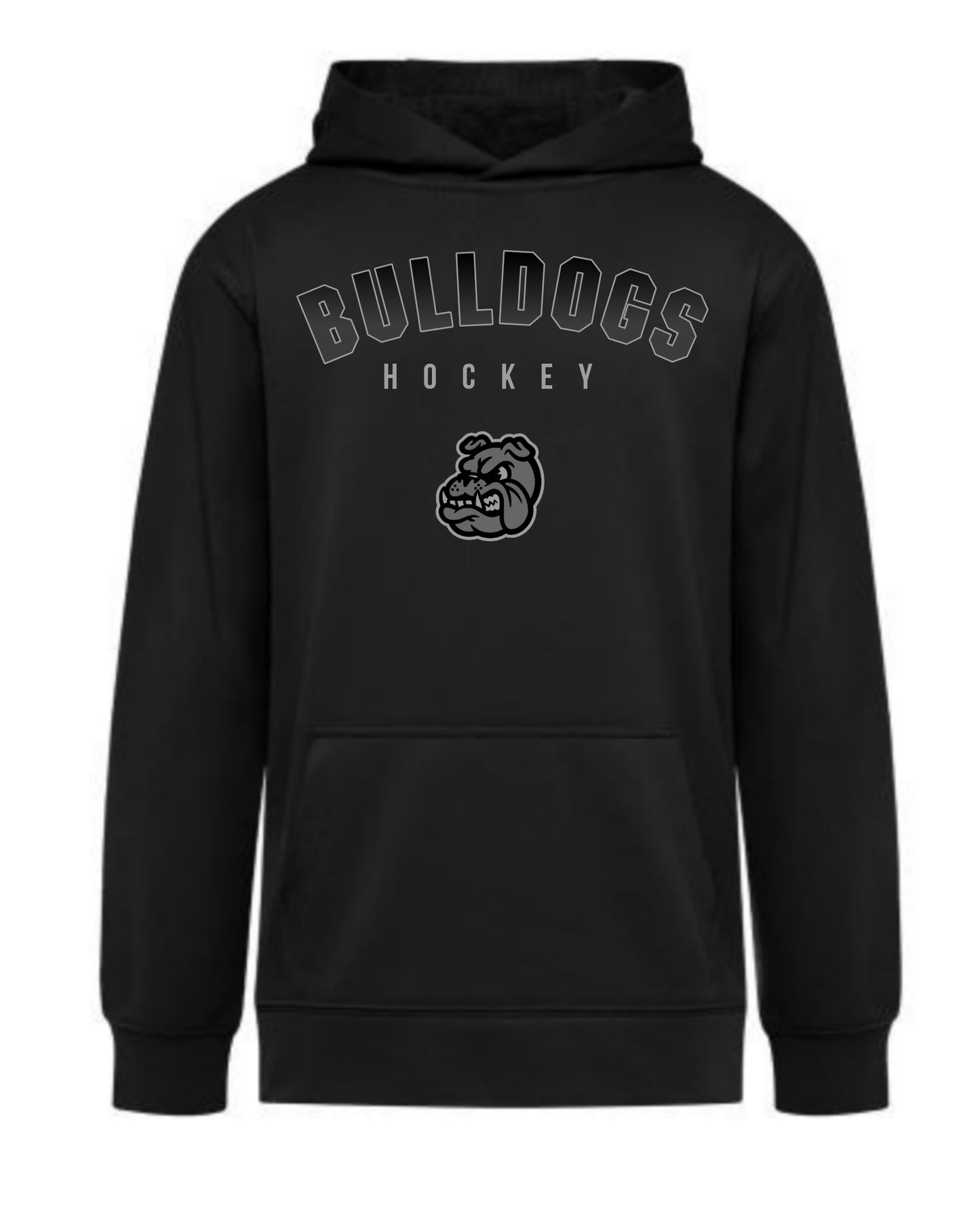 Youth Bulldogs Blackout Cotton Hoodie Fall 2025
