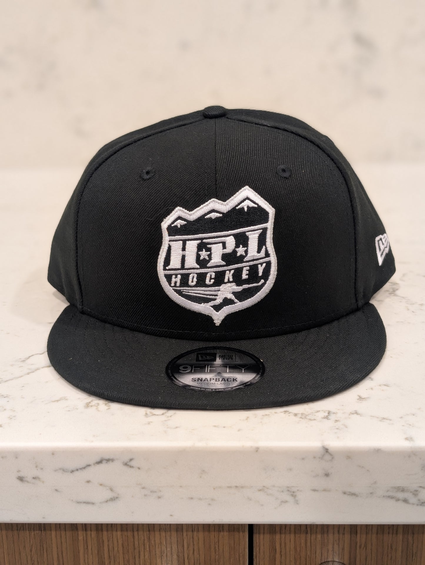 HPL Branded Oversized Logo New Era Team Logo Flat Brim 9Fifty Snap Back Hat